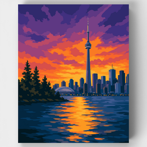 Toronto Sunset - Paint by Numbers Kit
