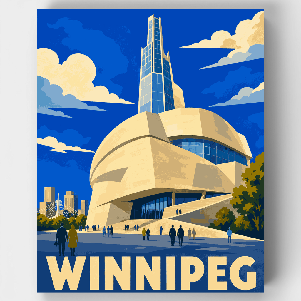 Tower of Hope Winnipeg - Kit de pintura por números — Estándar