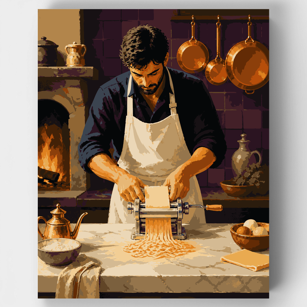 Tuscan Pasta Maker - Paint by Numbers Kit