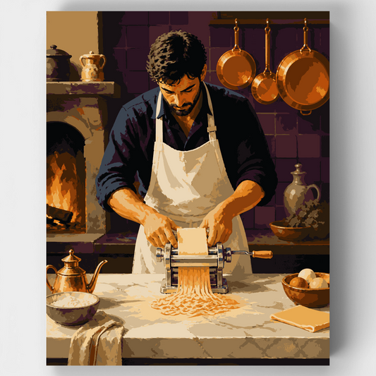 Tuscan Pasta Maker - Paint by Numbers Kit