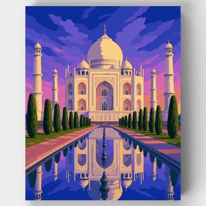 Twilight Reflection Pool - Paint by Numbers Kit