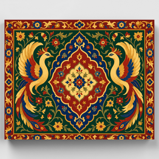 Twin Phoenix Medallion - Paint by Numbers Kit