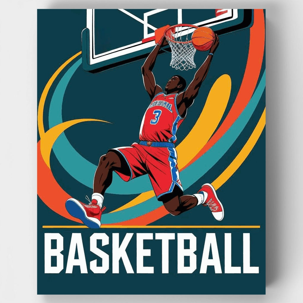 Slam Dunk moderno - Kit de pintura por números — Estándar