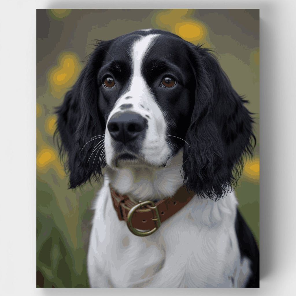 Retrato de Springer Spaniel Inglés - Kit de pintura por números — Estándar