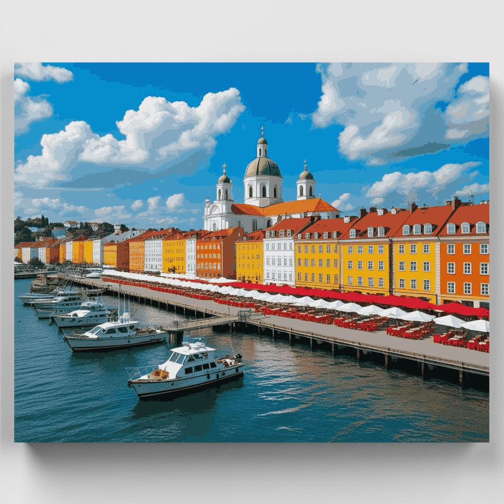 Helsinki Harbor - Paint by Numbers Kit