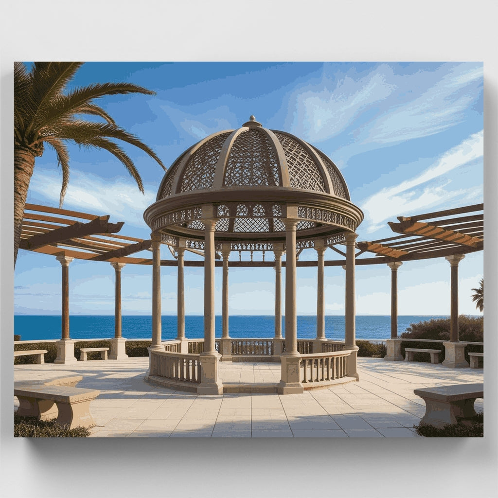Elegant Seaside Pavilion - Paint by Numbers Kit