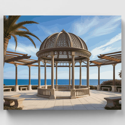 Elegant Seaside Pavilion - Paint by Numbers Kit