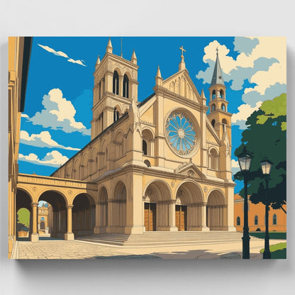 Gothic Cathedral - Paint by Numbers Kit