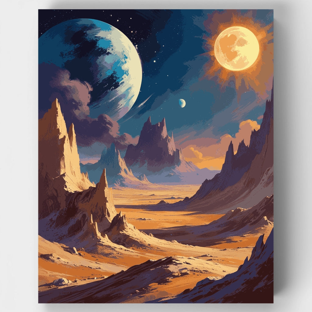 Exoplanet Landscape - Paint by Numbers Kit