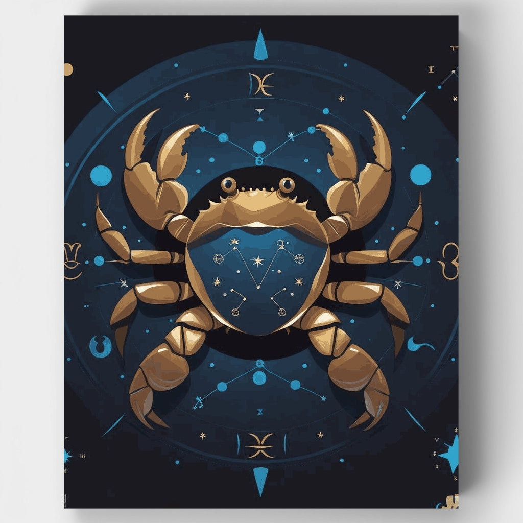 Celestial Cancer Crab - Paint by Numbers Kit