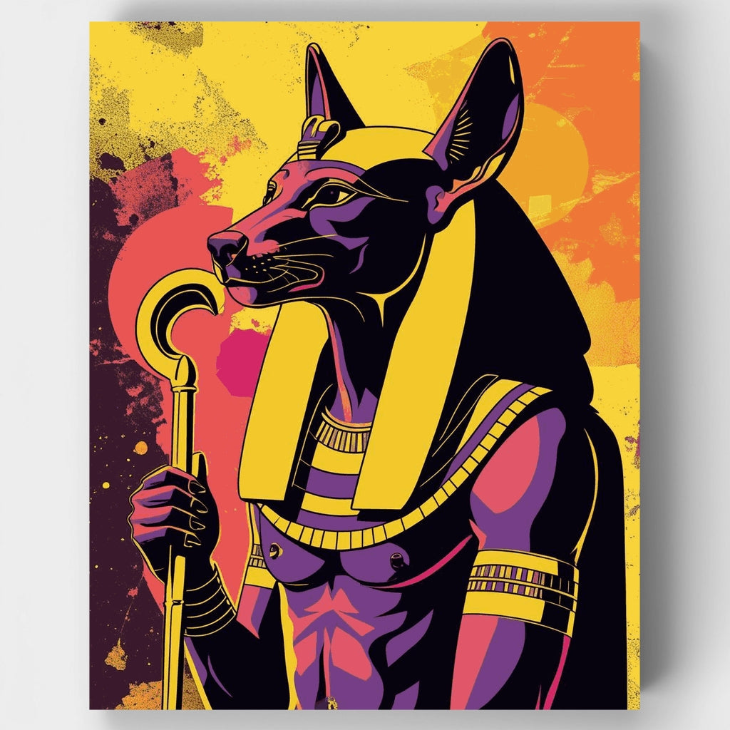 Anubis Guardián Ancestral - Kit de Pintura por Números — Estándar