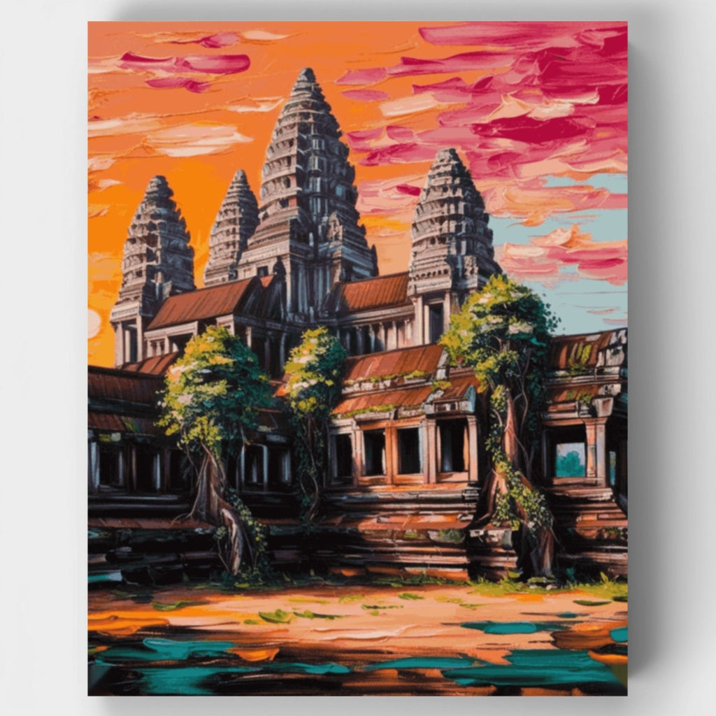 Angkor Wat - Kit de pintura por números — Estándar