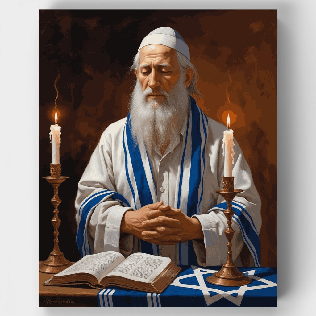 Kit de pintura por números - Oración judía — Estándar