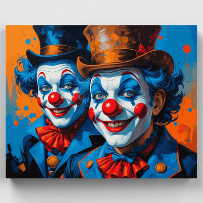 Circus Clowns - Paint by Numbers Kit