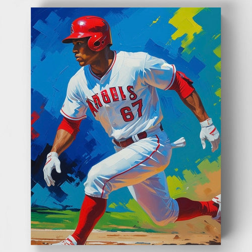 Professional Baseball Player - Paint by Numbers Kit