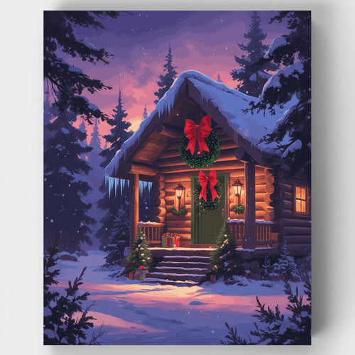 Cozy Winter Cabin - Paint by Numbers Kit