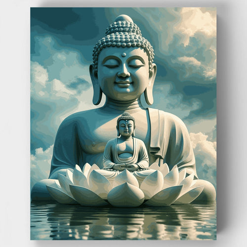 Buddha Lotus Meditation - Paint by Numbers Kit