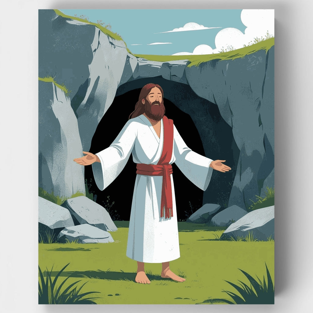 Kit de pintura por números - Resurrección de Jesús — Estándar