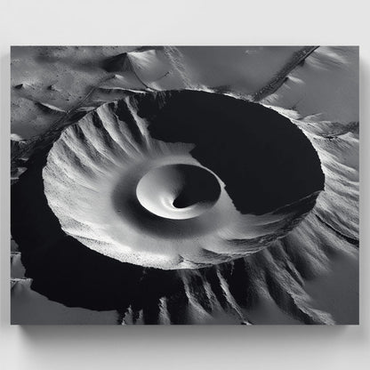 Mars Crater Formation - Paint by Numbers Kit