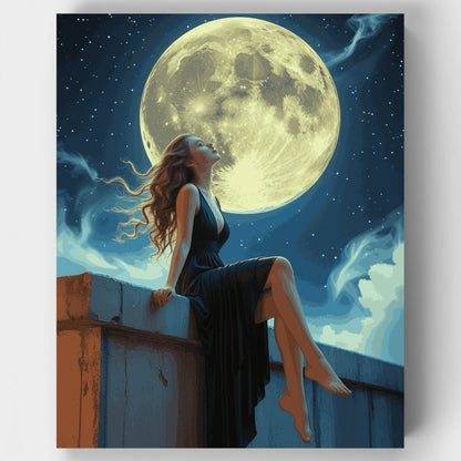 Moonlit Dreamer - Paint by Numbers Kit