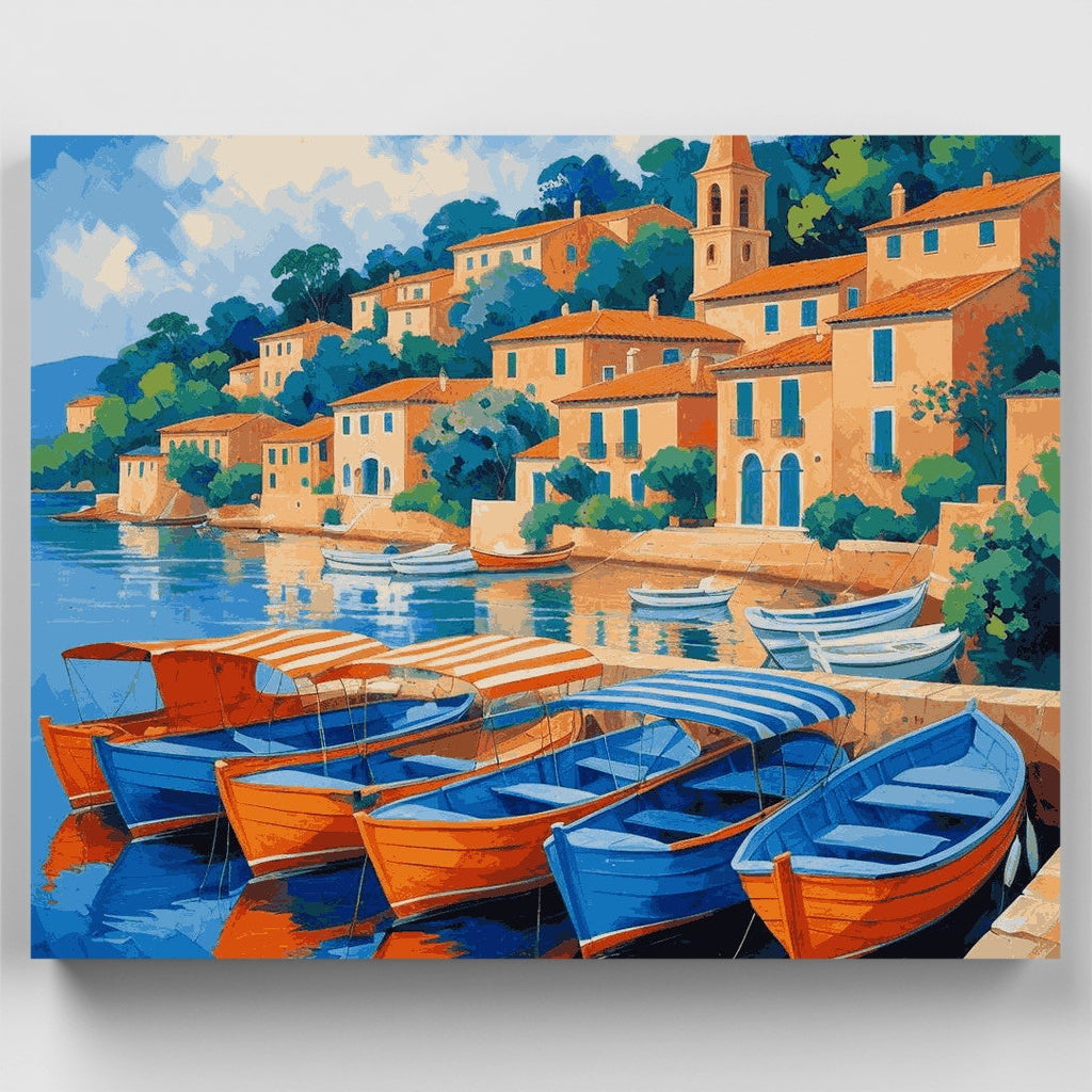 Puerto mediterráneo - Kit de pintura por números — Estándar