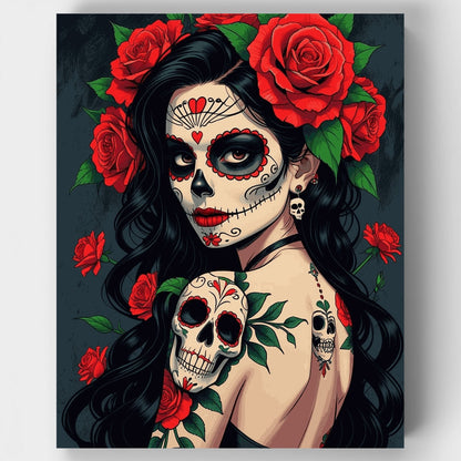 Day of the Dead Beauty - Paint by Numbers Kit