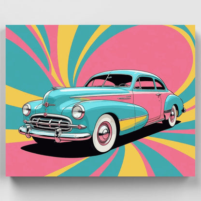 Pop Art Classic Coupe - Paint by Numbers Kit