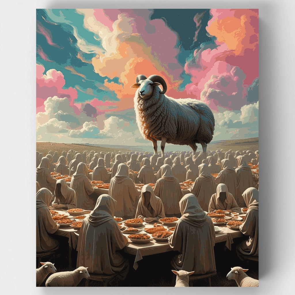 Reunión del Séder de Pésaj - Kit de pintura por números — Estándar