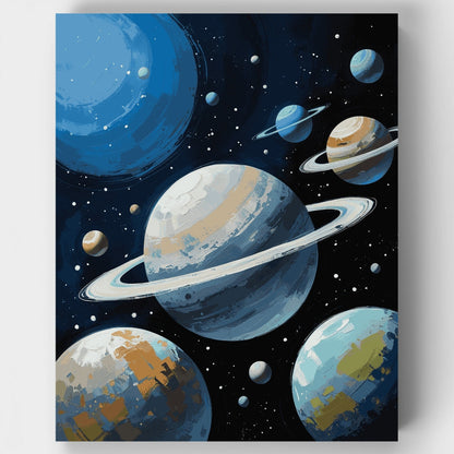 Solar System Exploration - Paint by Numbers Kit