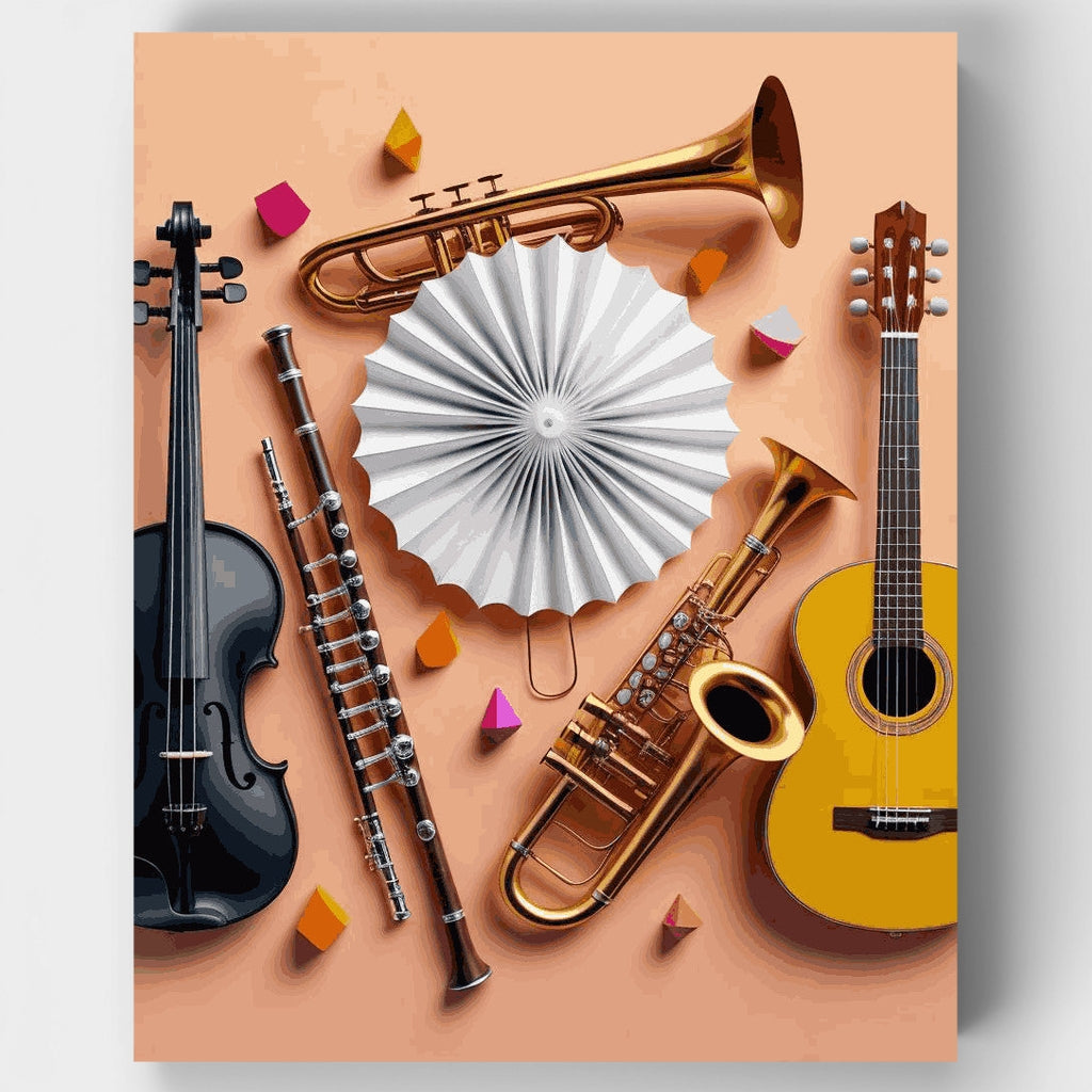 Conjunto de música clásica - Kit de pintura por números — Estándar