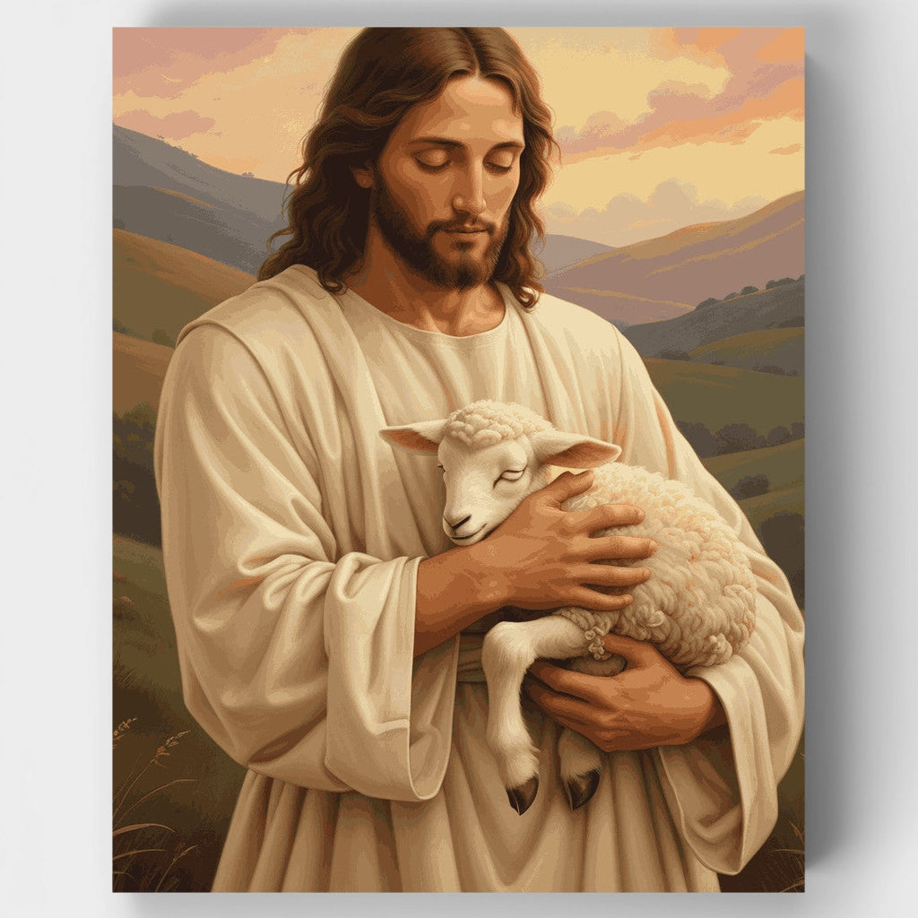 El Buen Pastor - Kit de pintura por números — Estándar