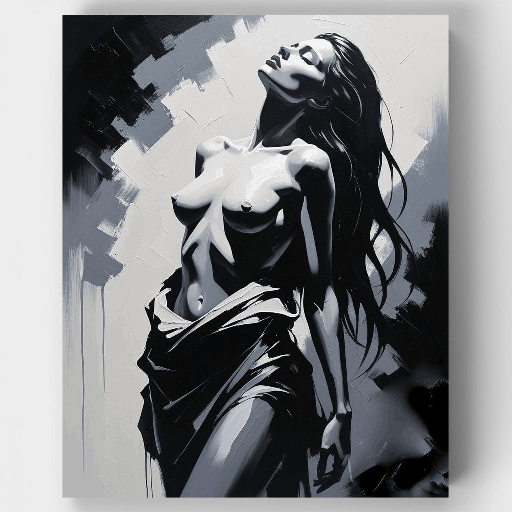 Monochrome Elegance - Paint by Numbers Kit