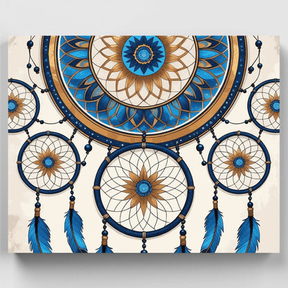 Mystical Dream Catcher Mandala - Paint by Numbers Kit