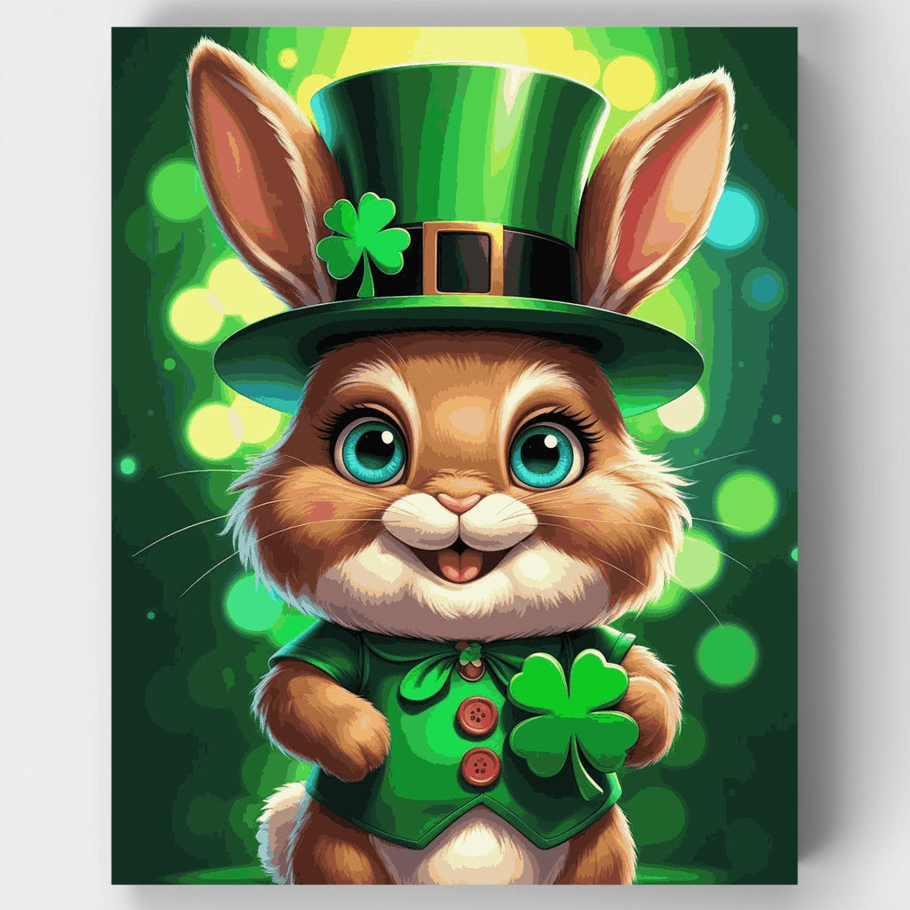 Lucky Leprechaun Bunny - Paint by Numbers Kit