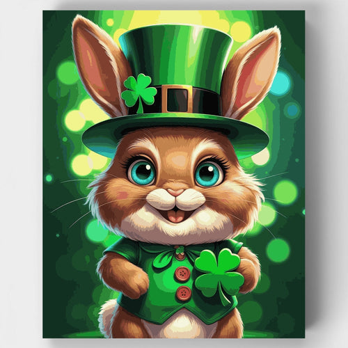Lucky Leprechaun Bunny - Paint by Numbers Kit