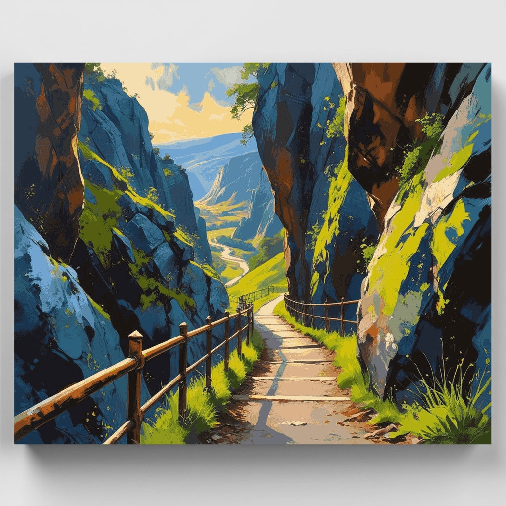 Aventura en senderos de montaña - Kit de pintura por números — Estándar