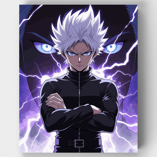 Anime Lightning Warrior - Paint by Numbers Kit