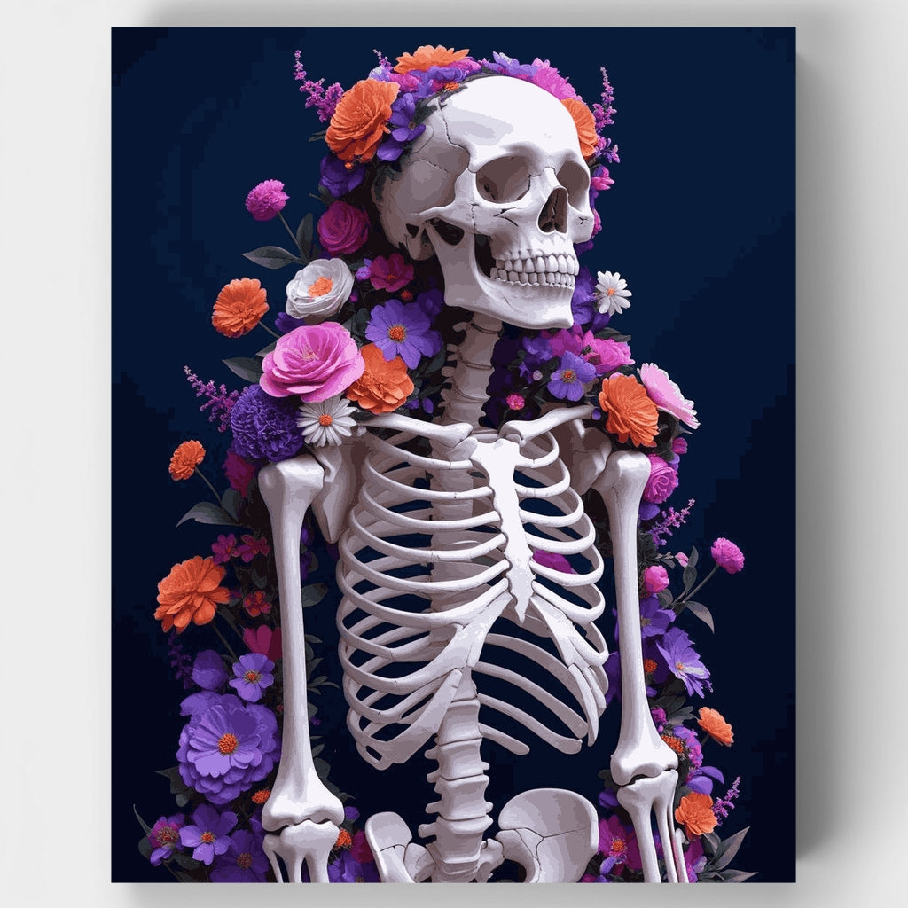 Floral Skeleton - Paint by Numbers Kit