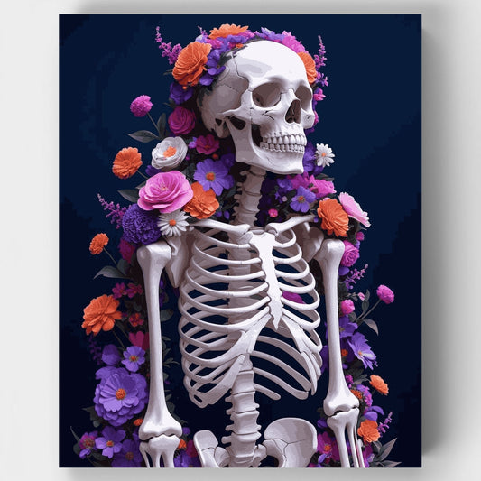 Floral Skeleton - Paint by Numbers Kit