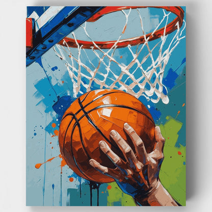 Basketball Slam Dunk - Paint by Numbers Kit