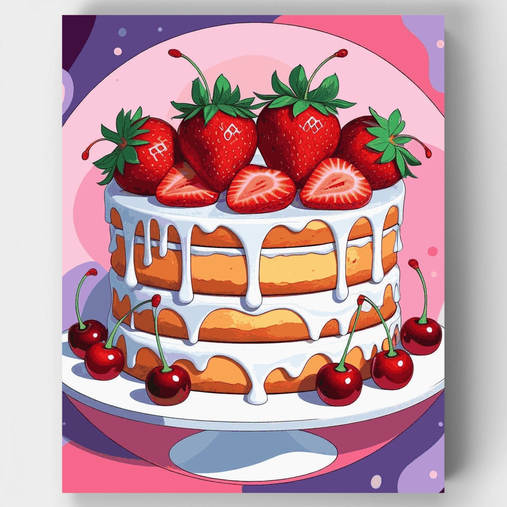 Delicia de Bayas Dulces - Kit de Pintura por Números — Estándar