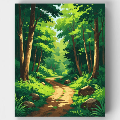 Enchanted Forest Path - Paint by Numbers Kit