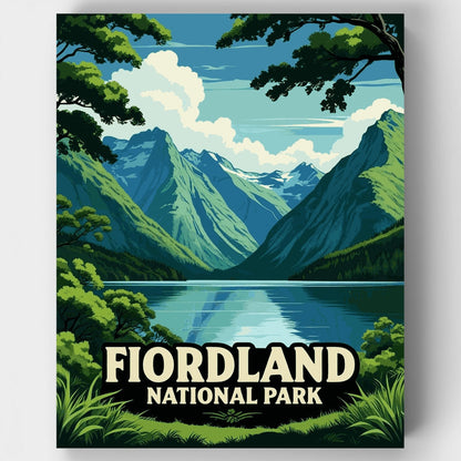 Fiordland Valley Vista - Paint by Numbers Kit