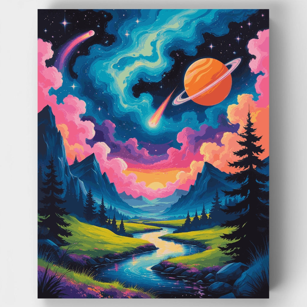 Valle Cósmico - Kit de pintura por números — Estándar