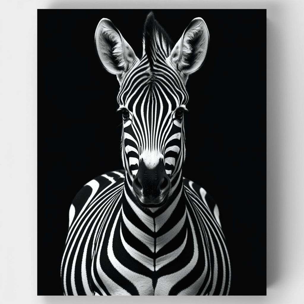 Zebra Portrait - Paint by Numbers Kit
