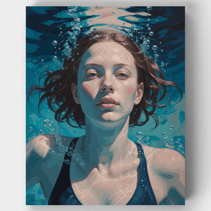 Underwater Portrait - Paint by Numbers Kit