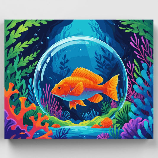 Underwater Fish Adventure - Paint by Numbers Kit