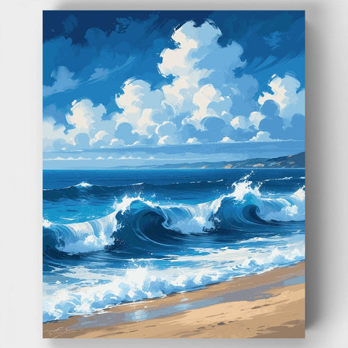 Ocean Waves - Paint by Numbers Kit