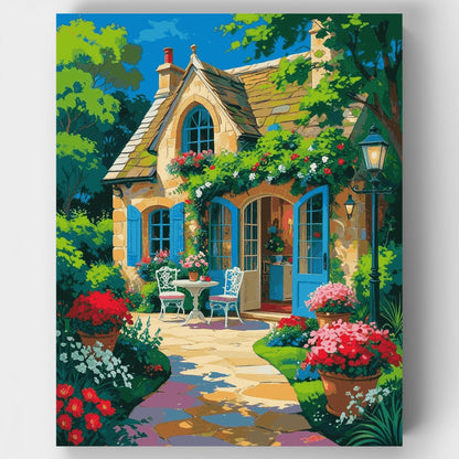 Charming Cottage Garden - Paint by Numbers Kit