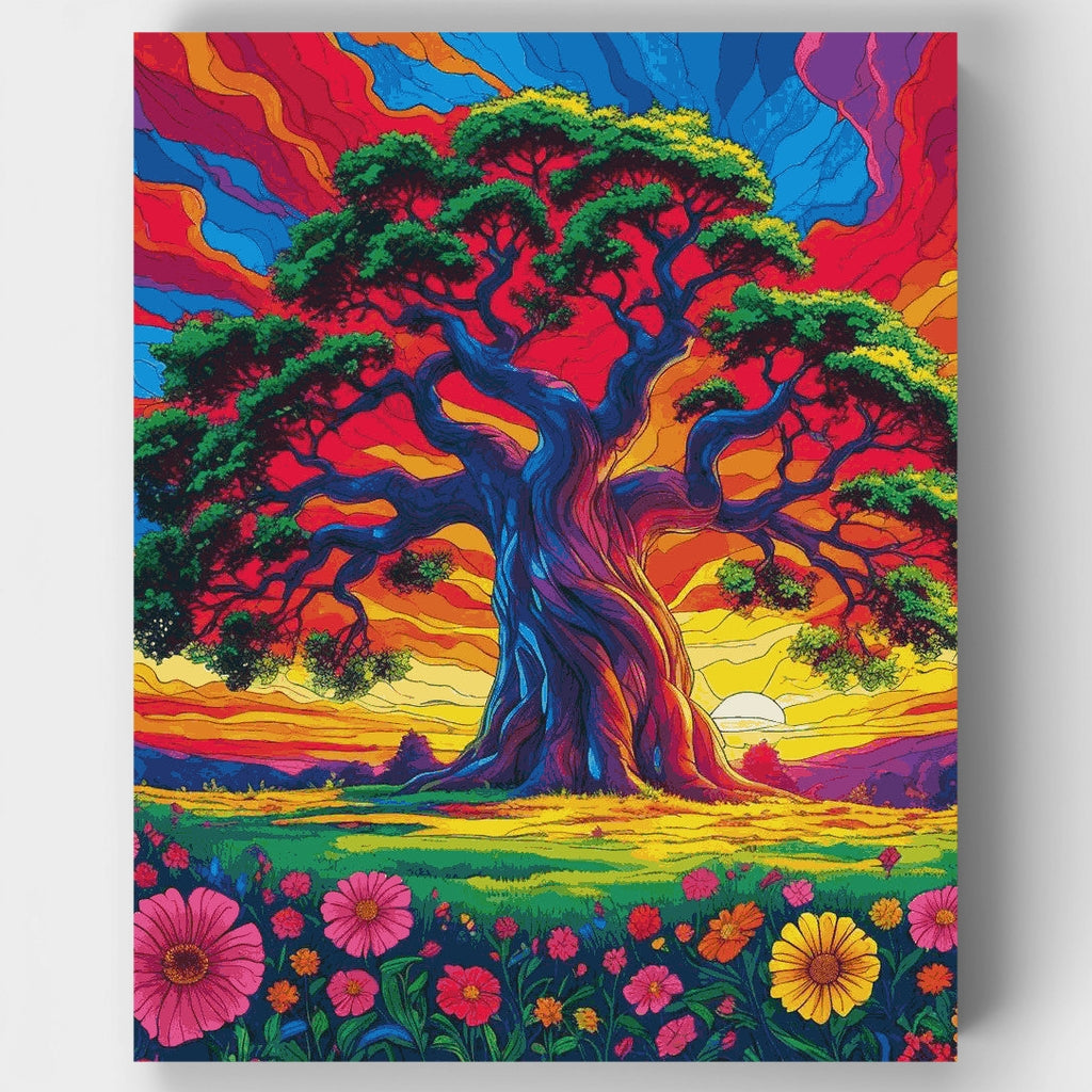 Psychedelic Tree of Life - Paint by Numbers Kit